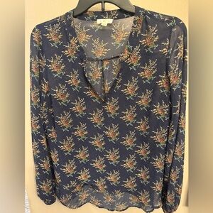 Floral Navy Blouse